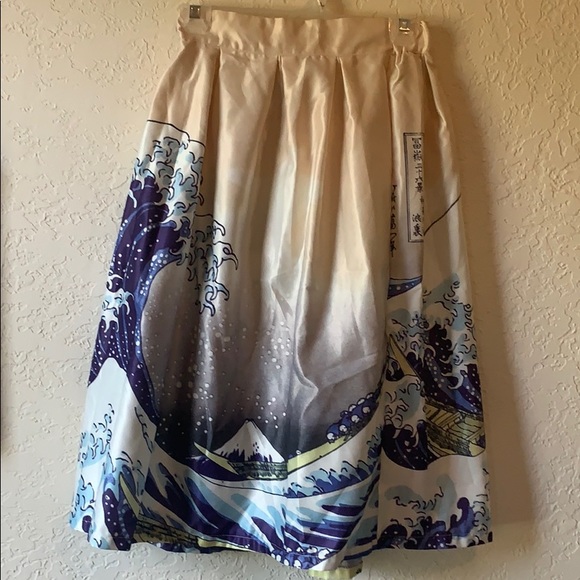Custom Order Dresses & Skirts - Brand New - The Great Wave Midi Skirt
